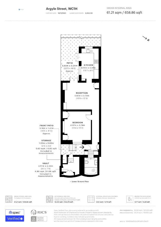 The Argyle Collection Near Kings Cross St Pancras Ferienhaus *